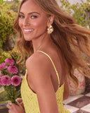 Gracelyn Floral Pearl Stud Earrings