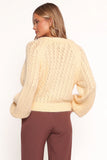 Etta Ballet Wrap Knit Sweater Butter