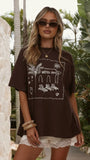 Hotel Soleil Oversized T Shirt Chocolate
