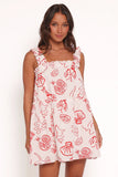Elena Mini Dress Red Lobster