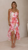 Skyla Maxi Dress Pink Floral
