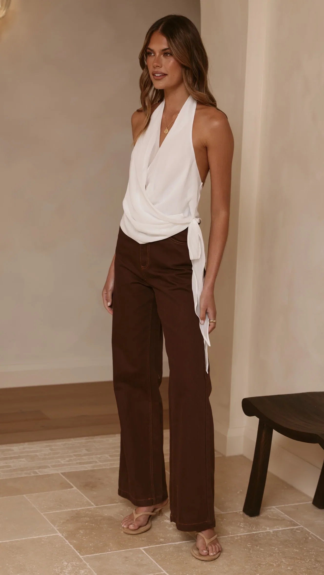 Badru Straight Leg Jeans Chocolate Denim