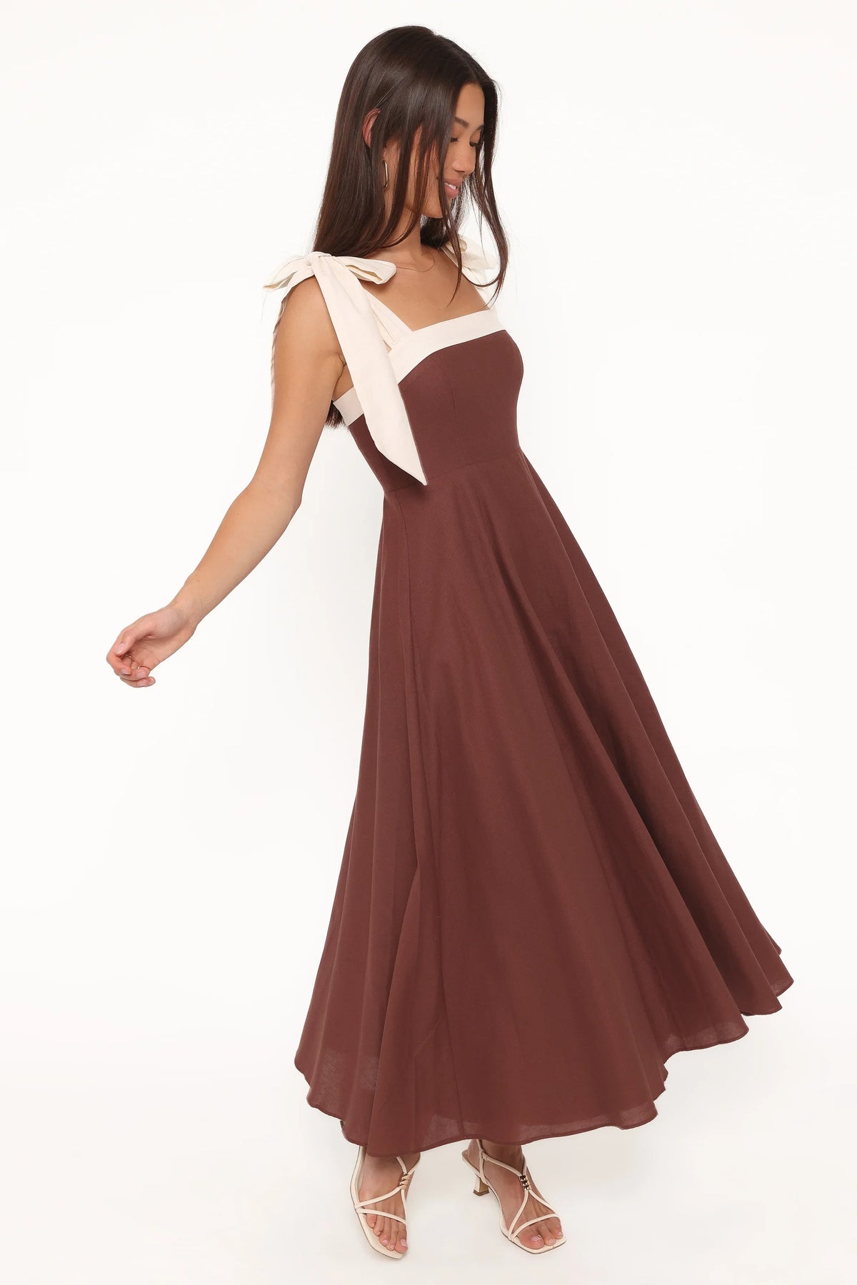 Olinda Midi Dress Chocolate