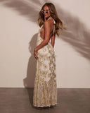 Renah Halter Floral Maxi Dress