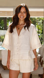 Luna Button Up Shirt Natural