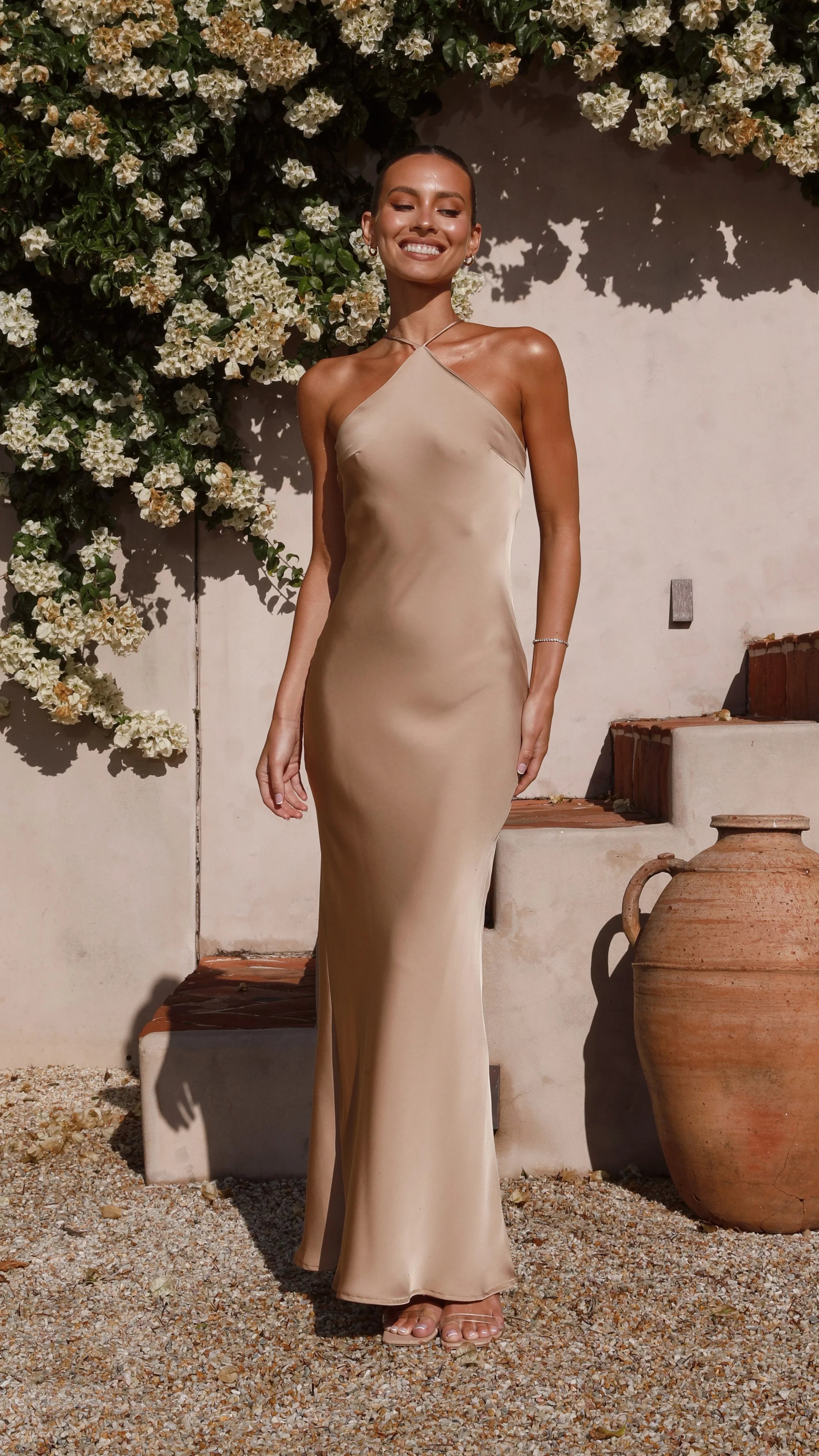 Chiara Maxi Dress Latte