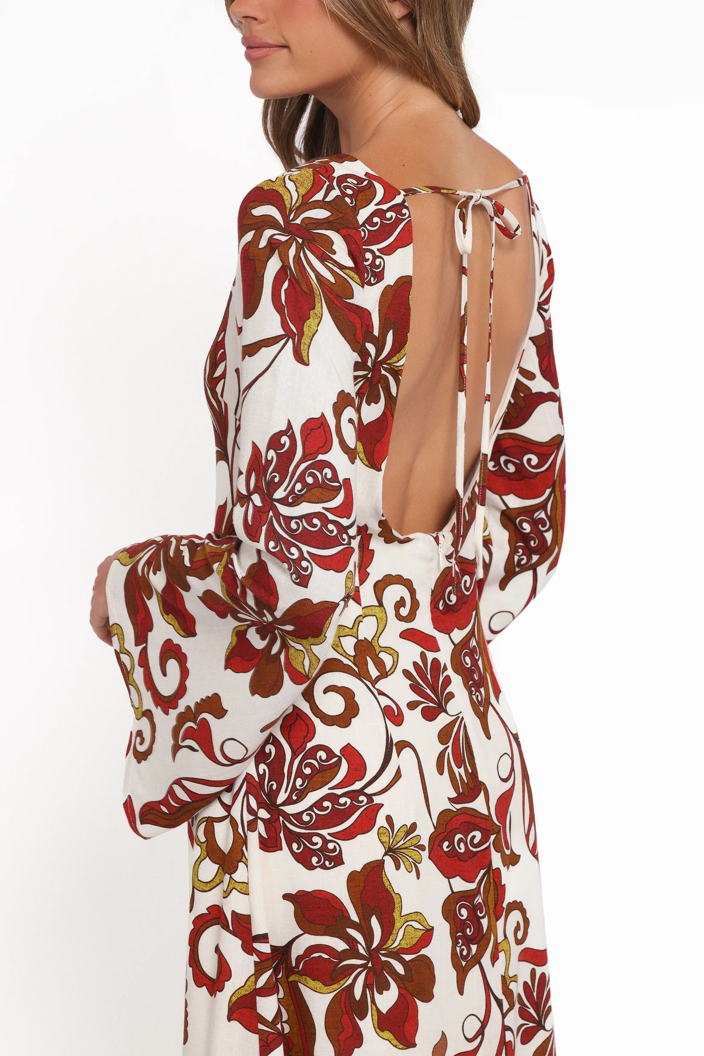 Inala Maxi Dress Brown Floral