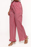 Marina Pant Red Gingham
