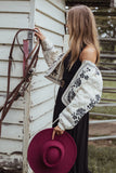 Vako Quilted Embroidered Jacket Light Taupe