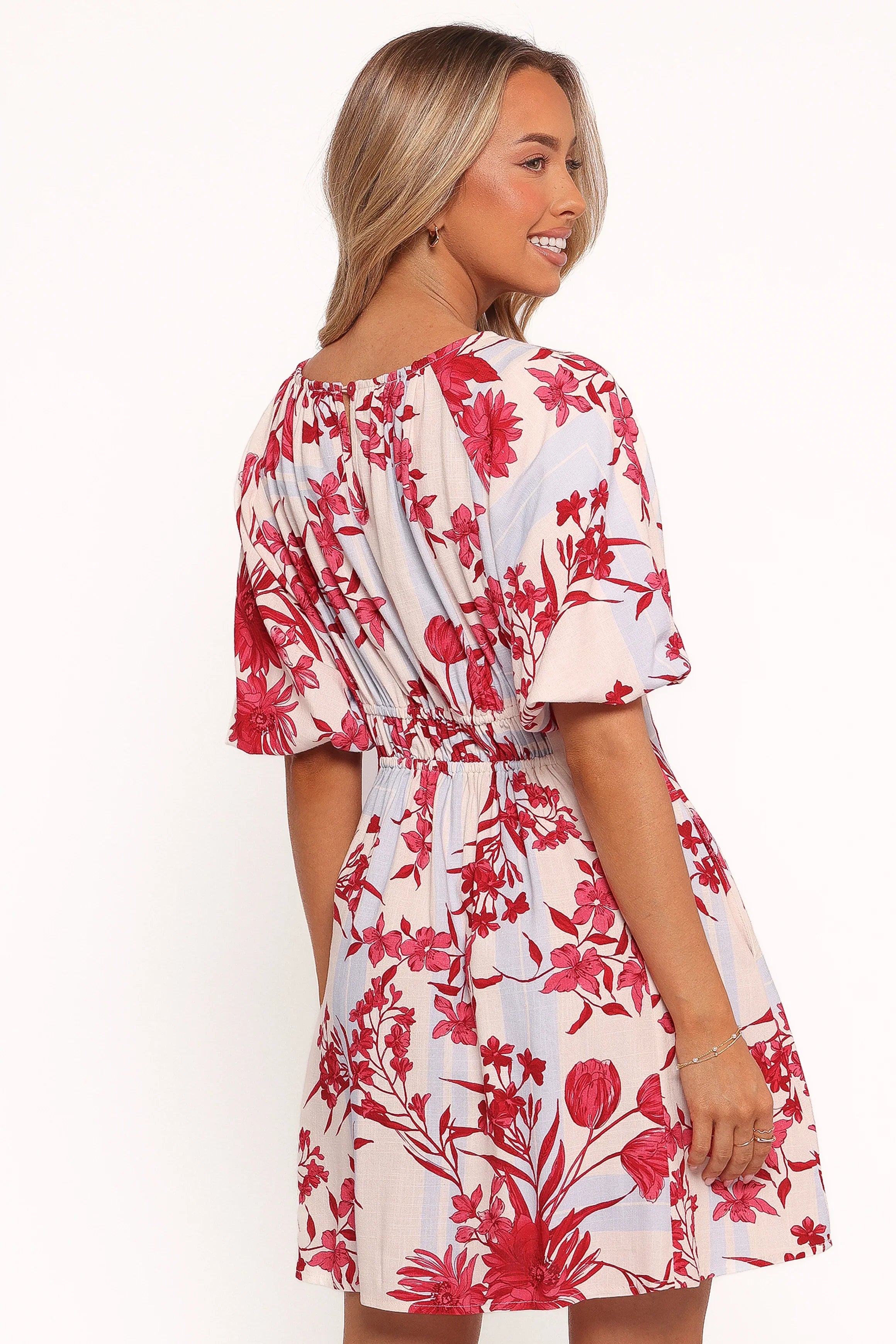 Simmons Mini Dress Fuchsia Floral