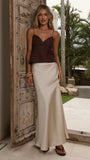 Haizlee Linen Top Chocolate