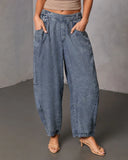 Racquel Chambray Barrel Pants