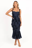 Posedly Midi Dress Navy