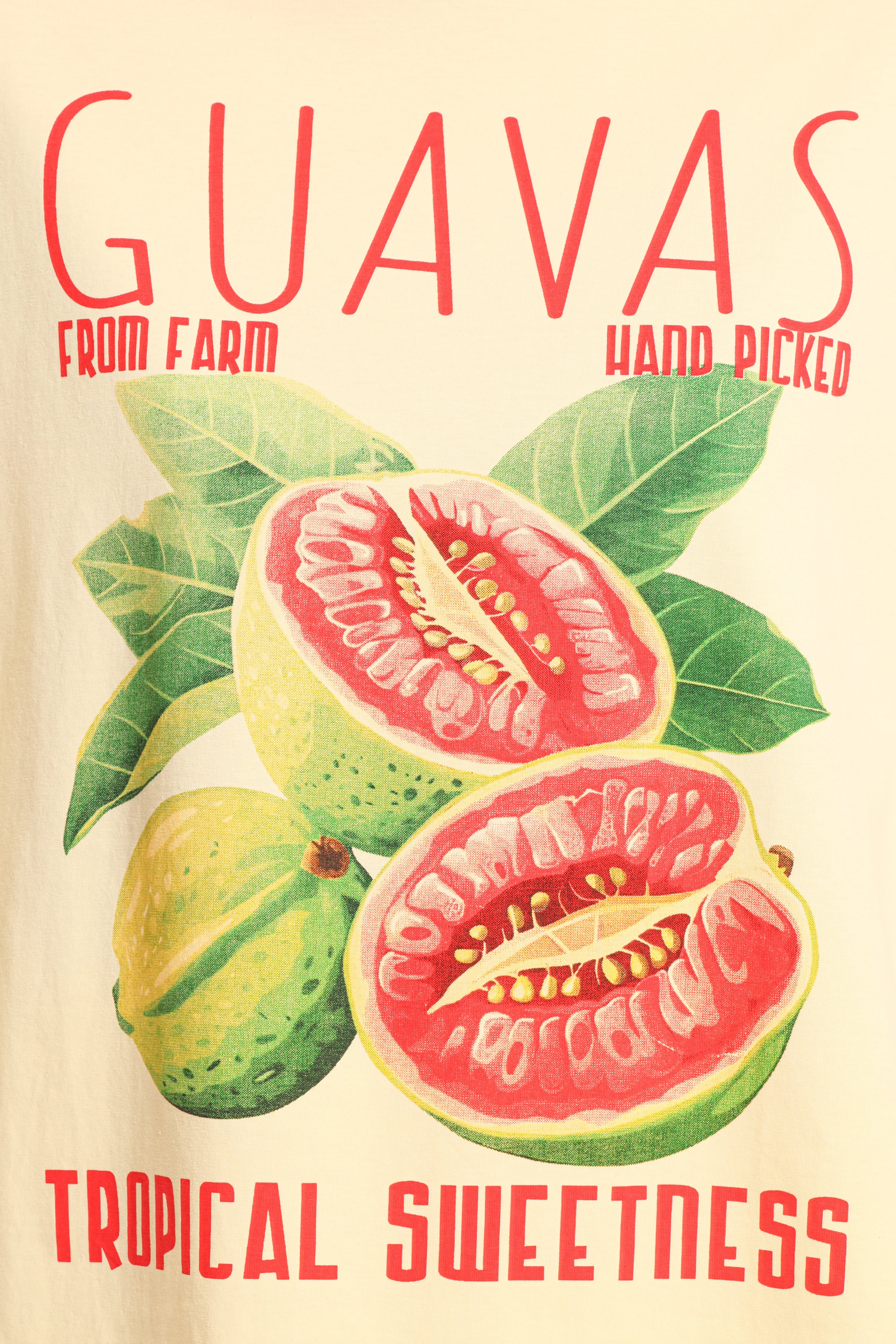 Guavas Graphic Tee Pale Yellow