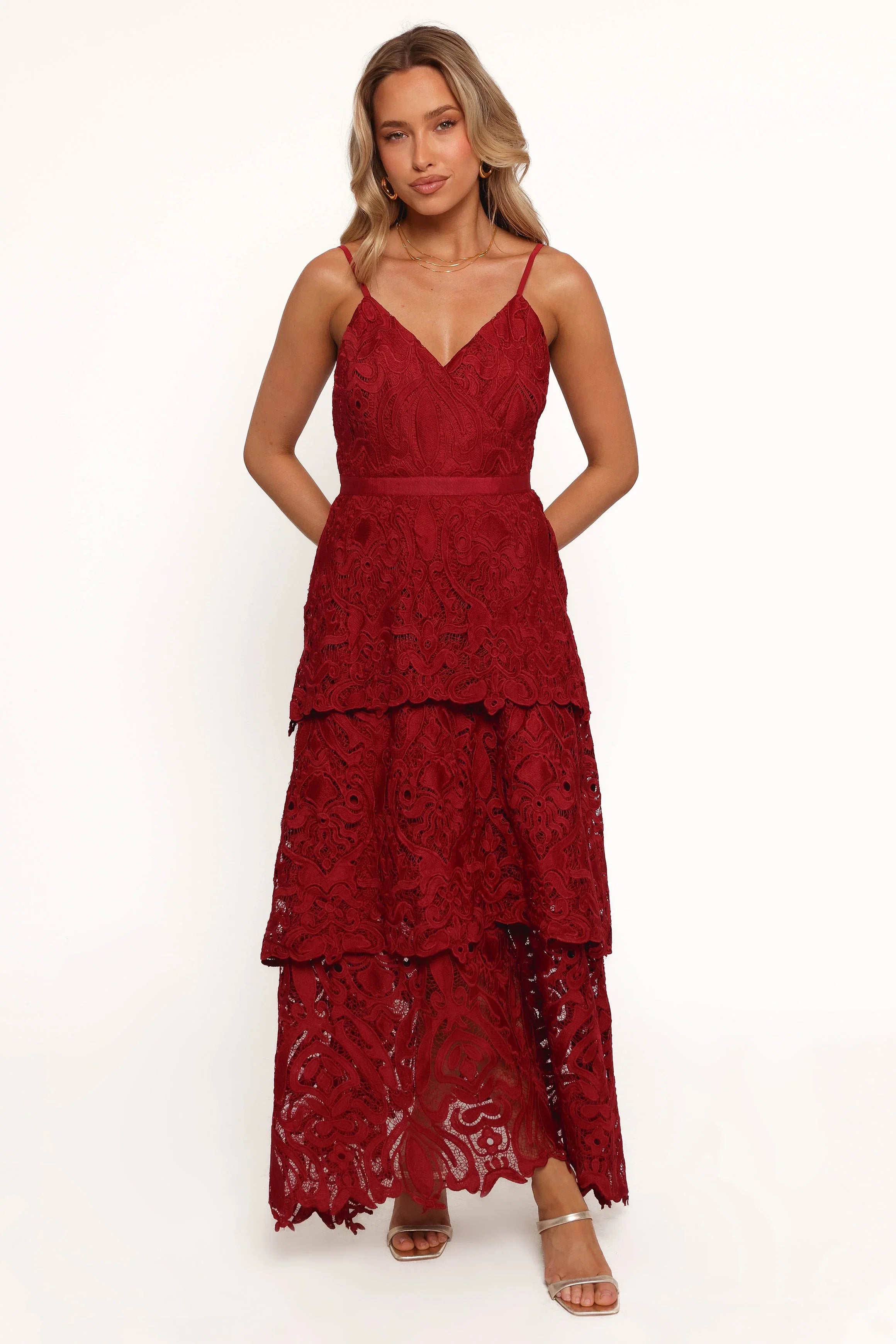 Elijah Maxi Dress Red