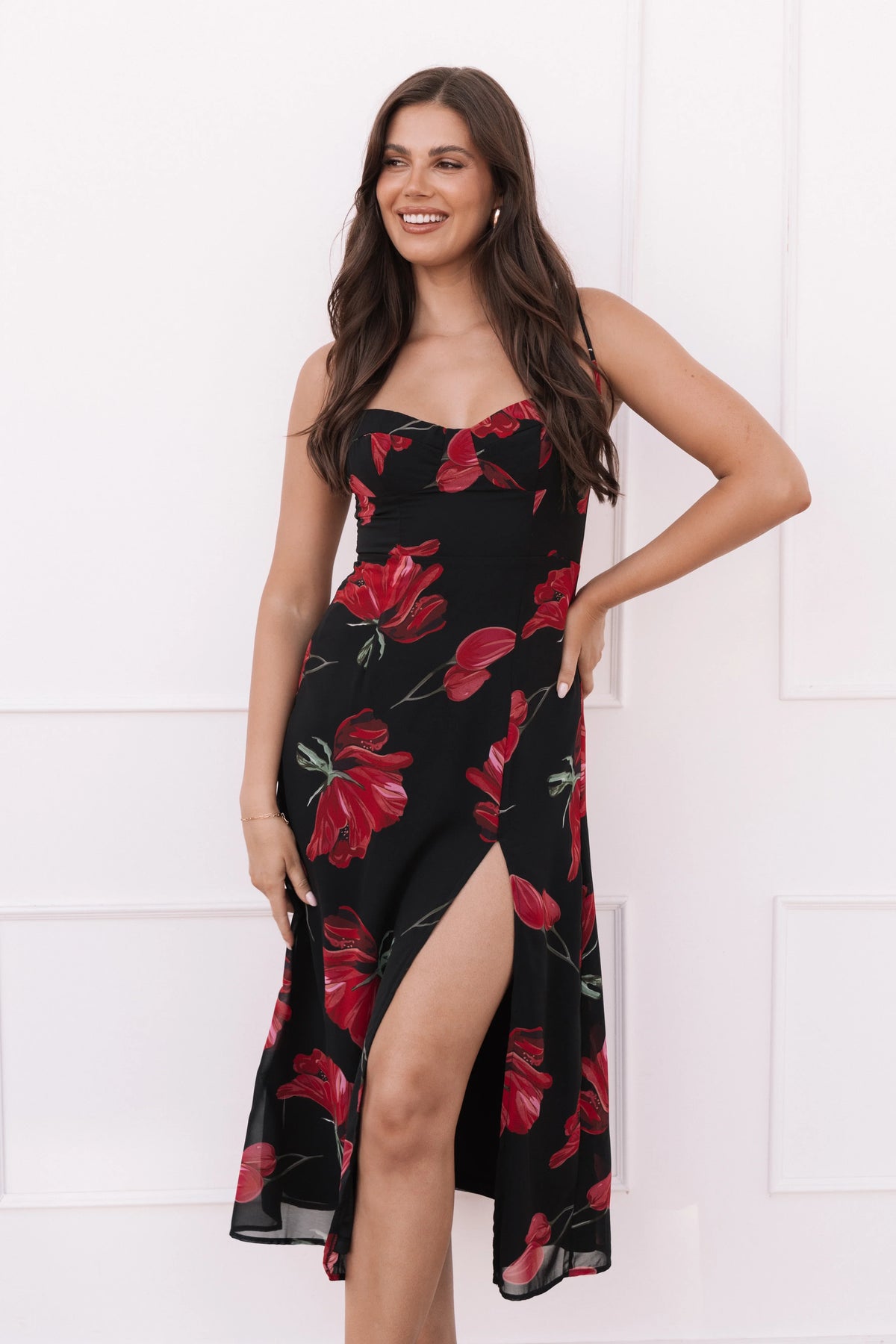 Meg Dress Black Floral