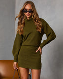 Sweater Weathered Knit Mini Skirt