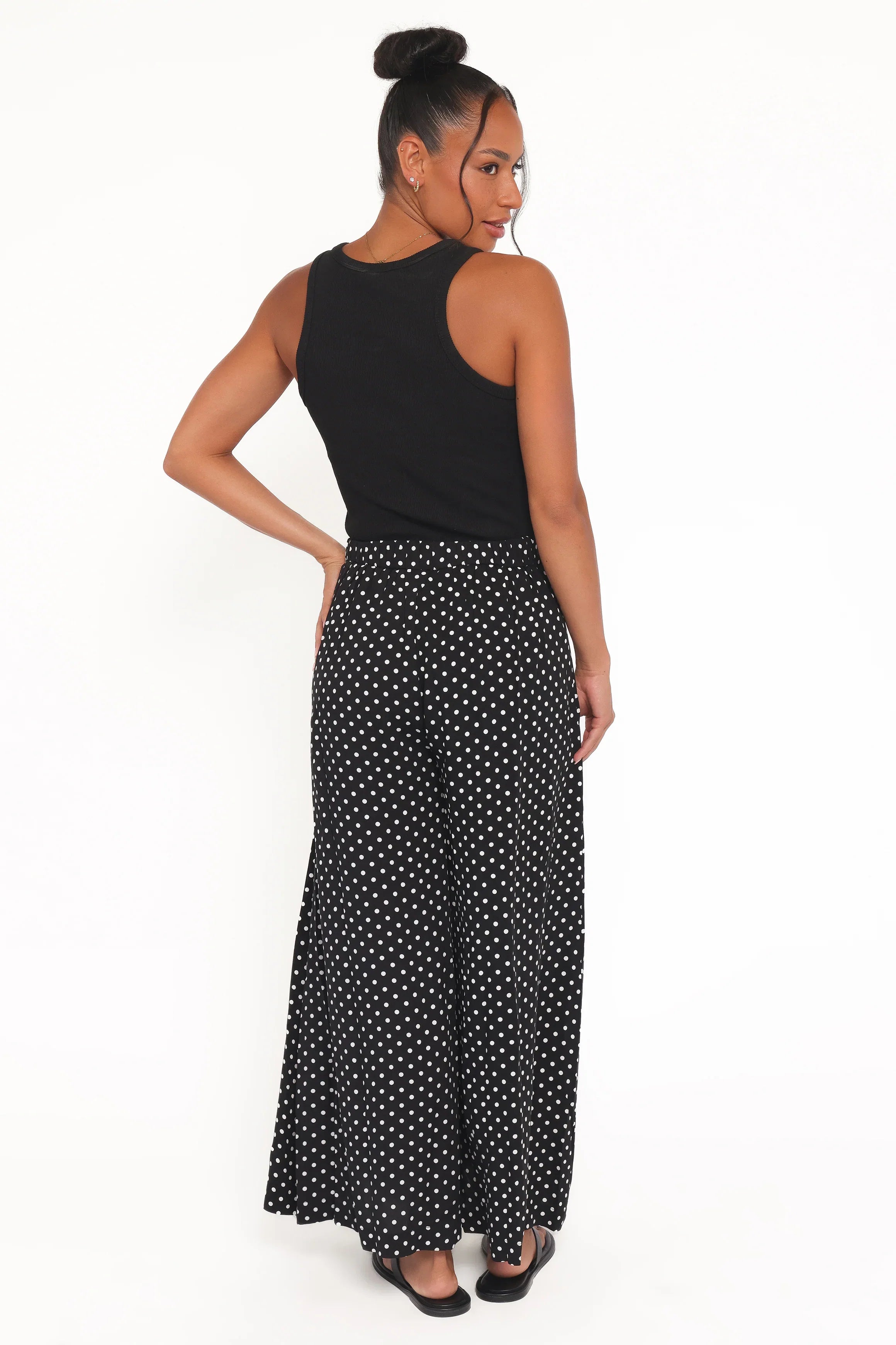 Neveah Pant Black Polka Dot