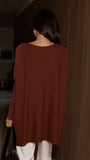 Amalia Knit Top Chocolate