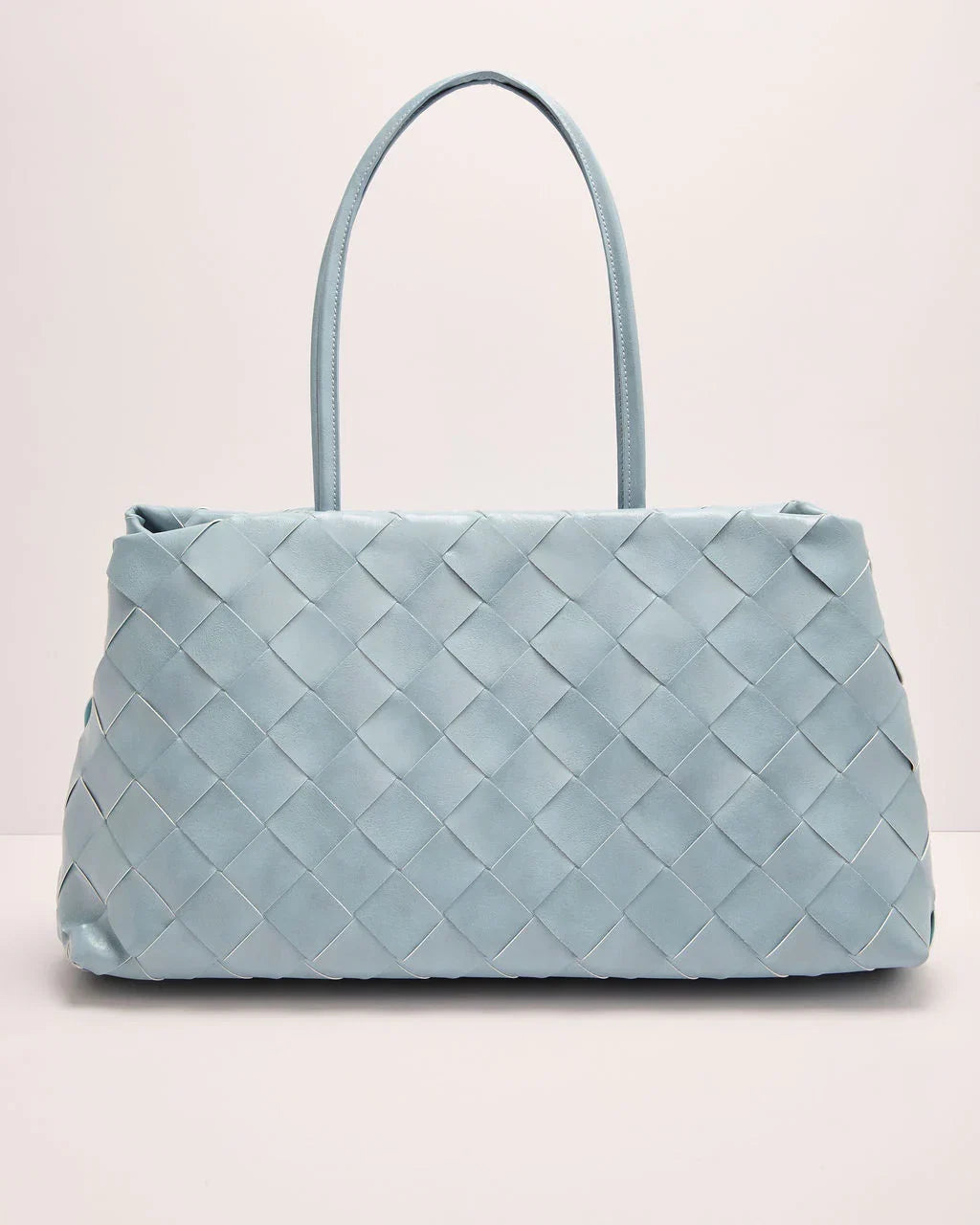 Christy Woven Vegan Leather Tote