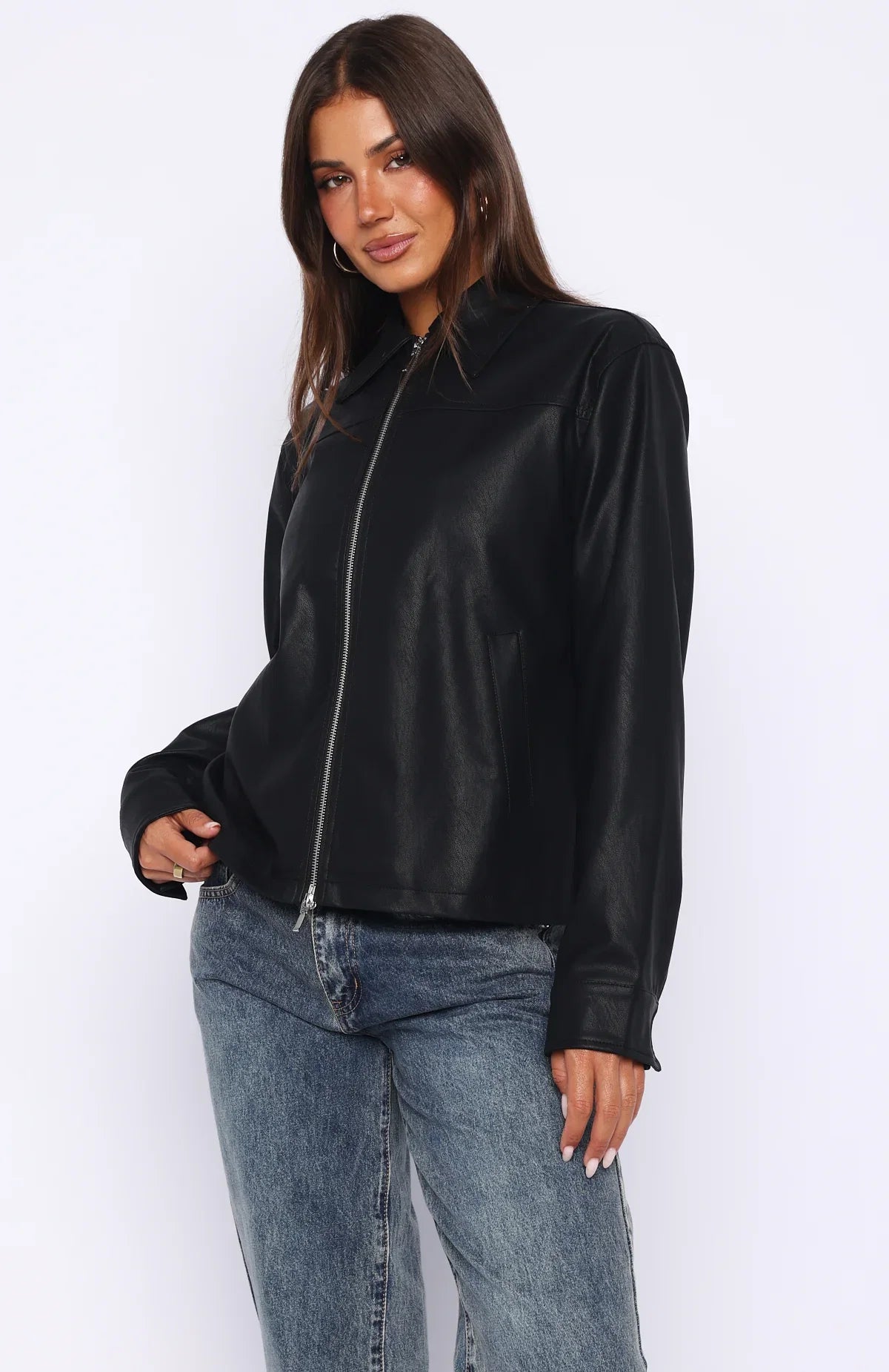 Never Possible PU Jacket Black