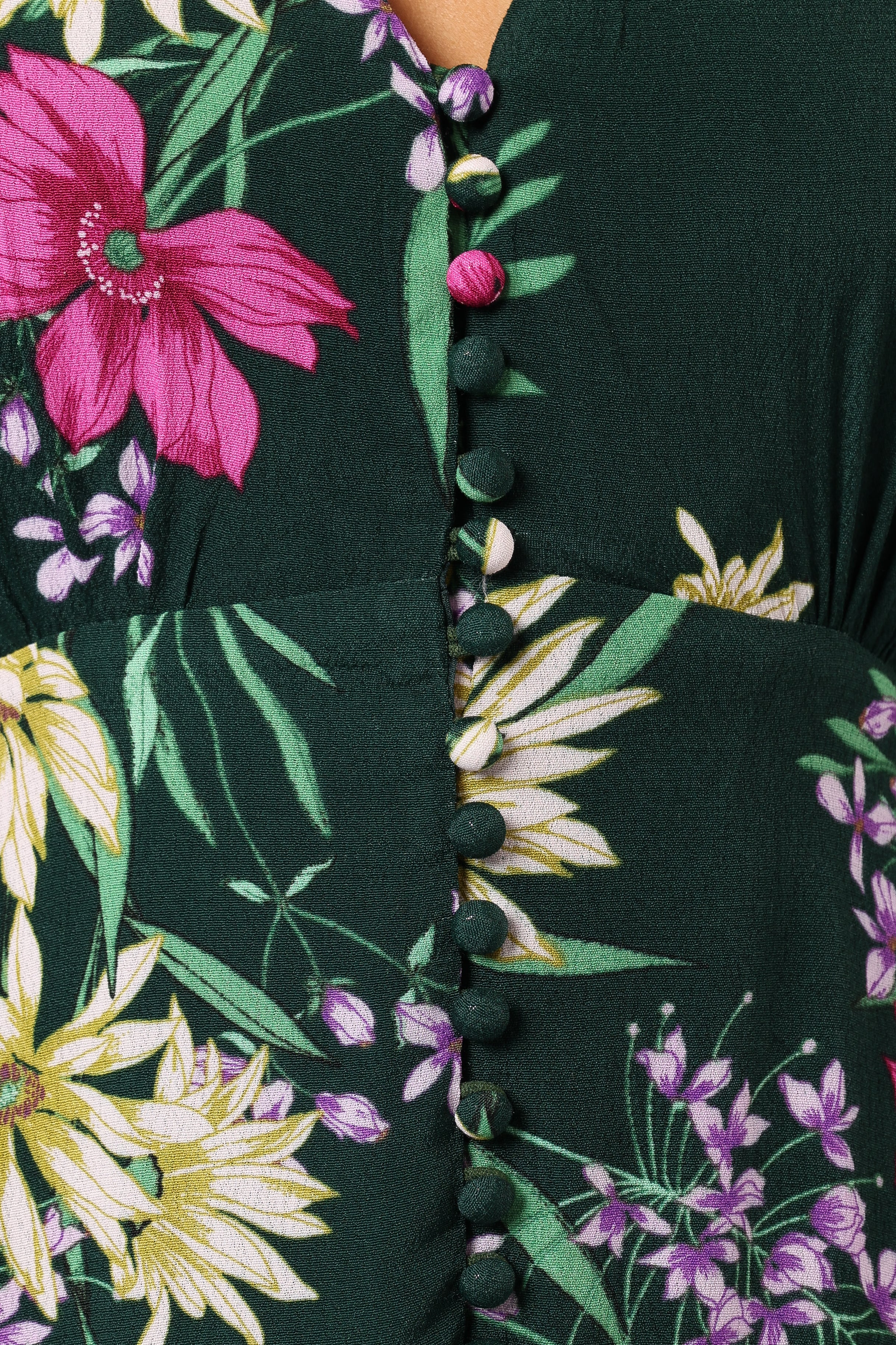 Mazie Floral Midi Dress Eden Florals