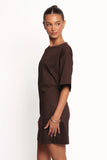 Thorne Mini Dress Chocolate