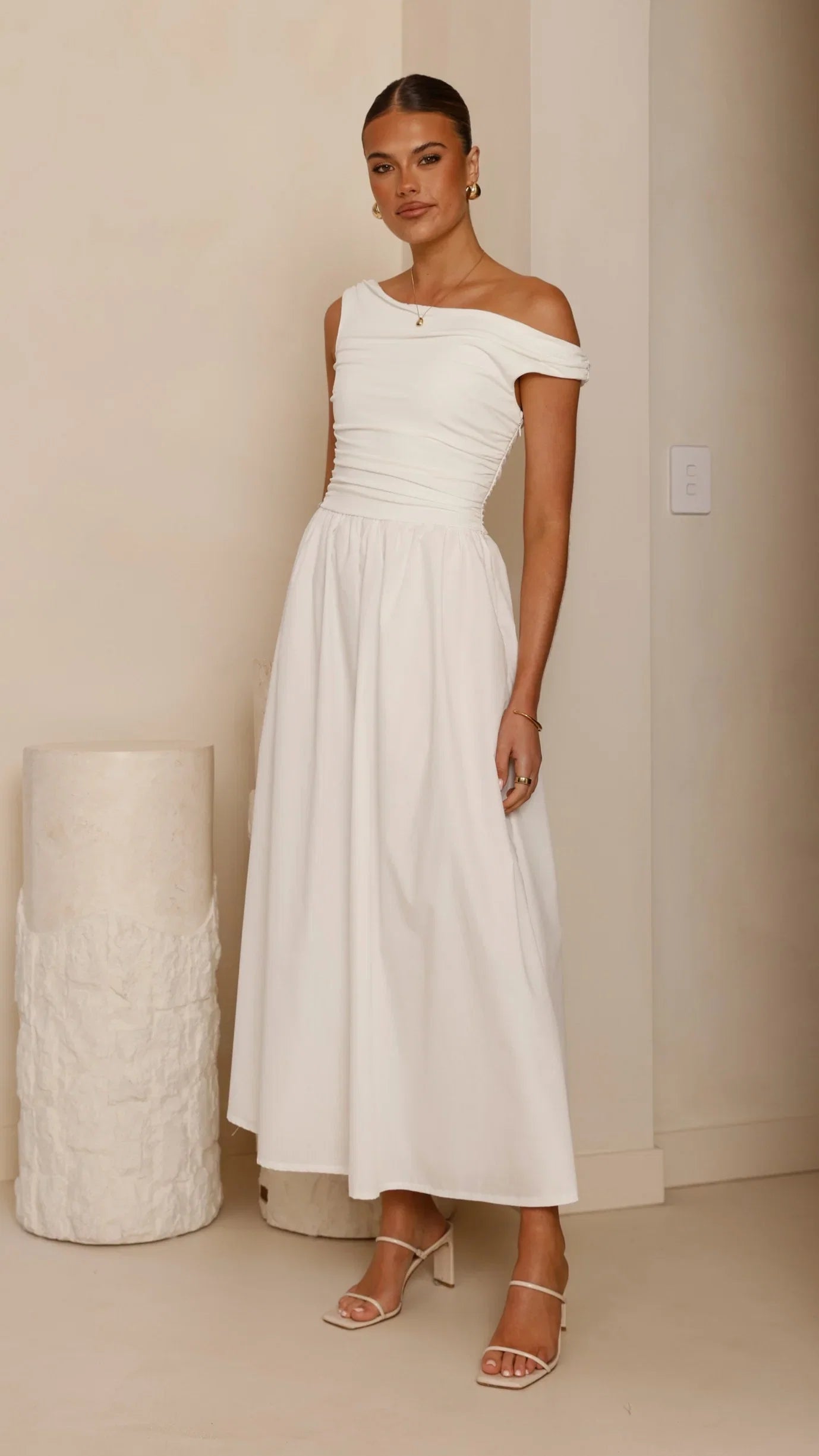 Immy Midi Dress White
