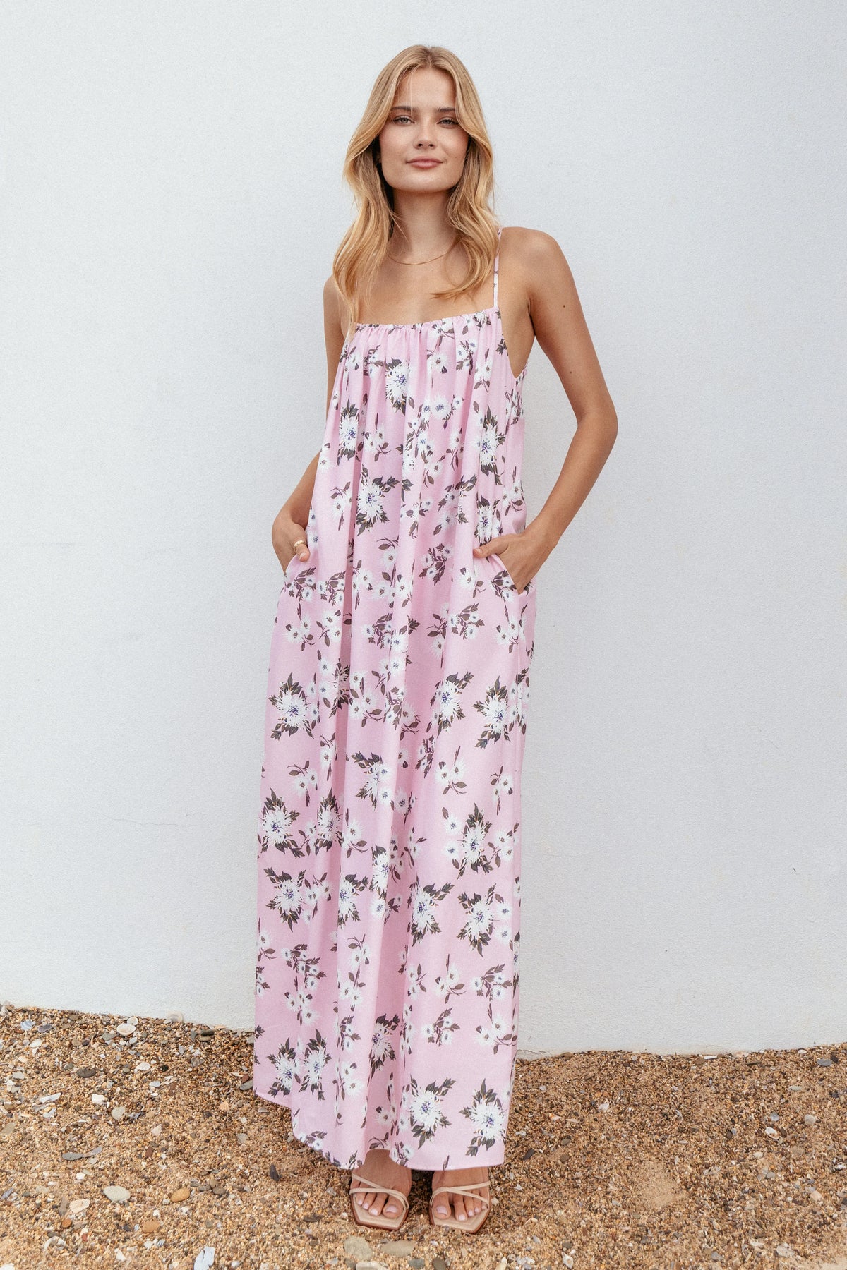 Lumina Maxi Dress Pink Floral