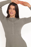 Darlina Long Sleeve Mini Dress Olive