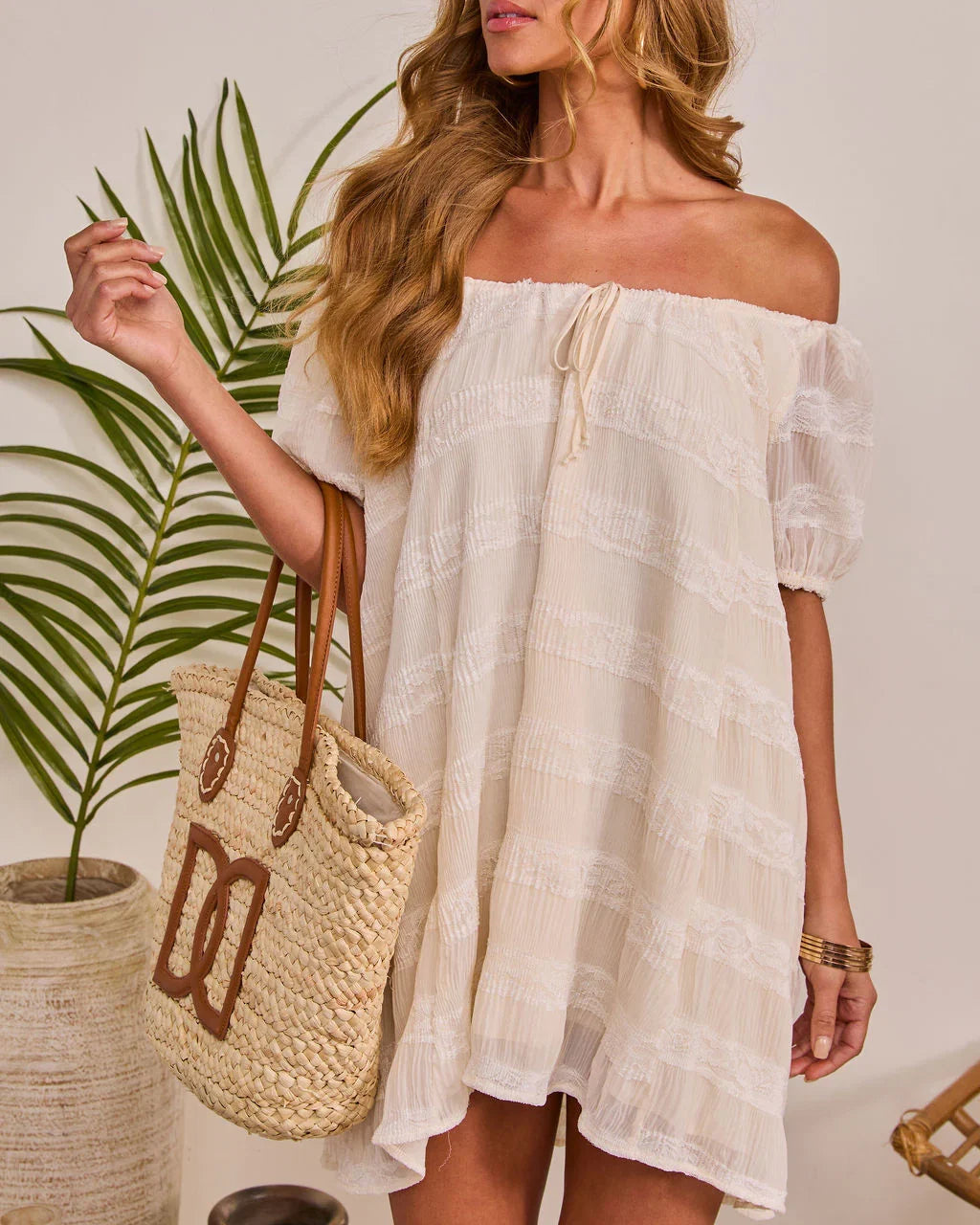 Airy Daydream Chiffon Babydoll Mini Dress