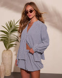 Day Trips Gingham Print Button Down Top