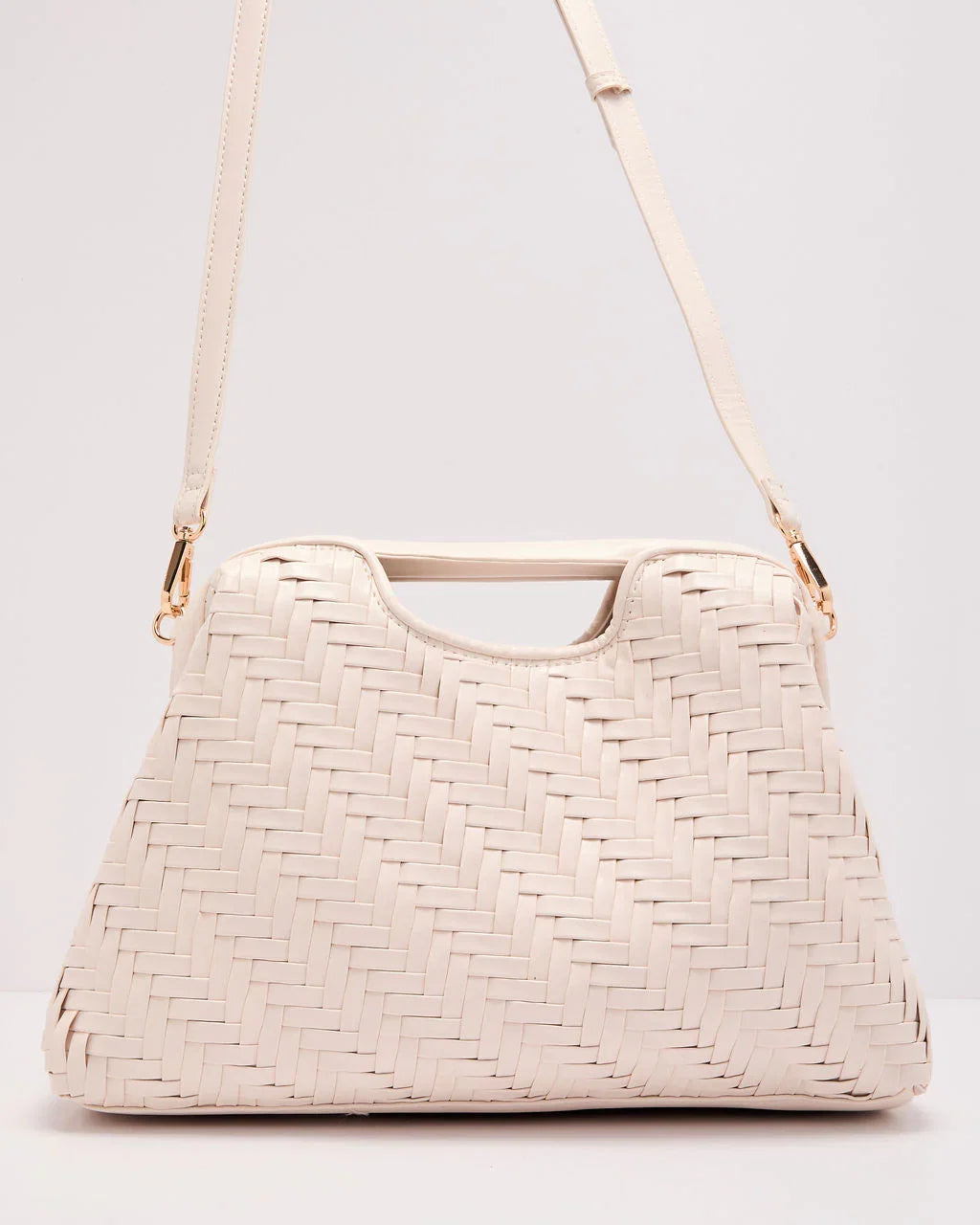 Mireya Woven Vegan Leather Clutch