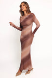 Hesper Maxi Dress Brown Multi
