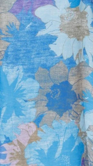Rixie Maxi Skirt Blue Floral