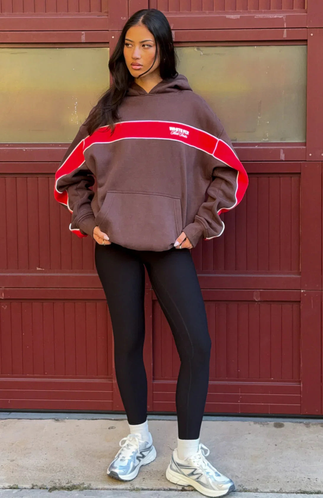 Studio 17 Jules Oversized Hoodie Chocolate