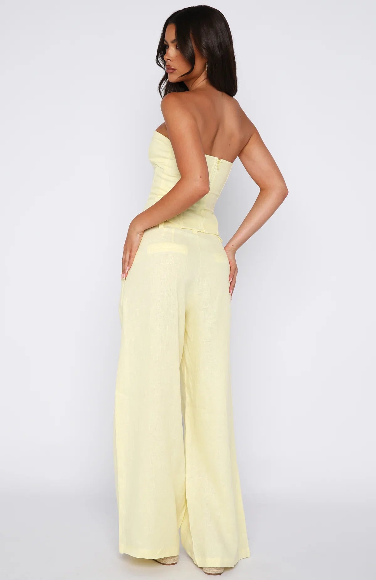 Unfinished Feelings Pants Lemon