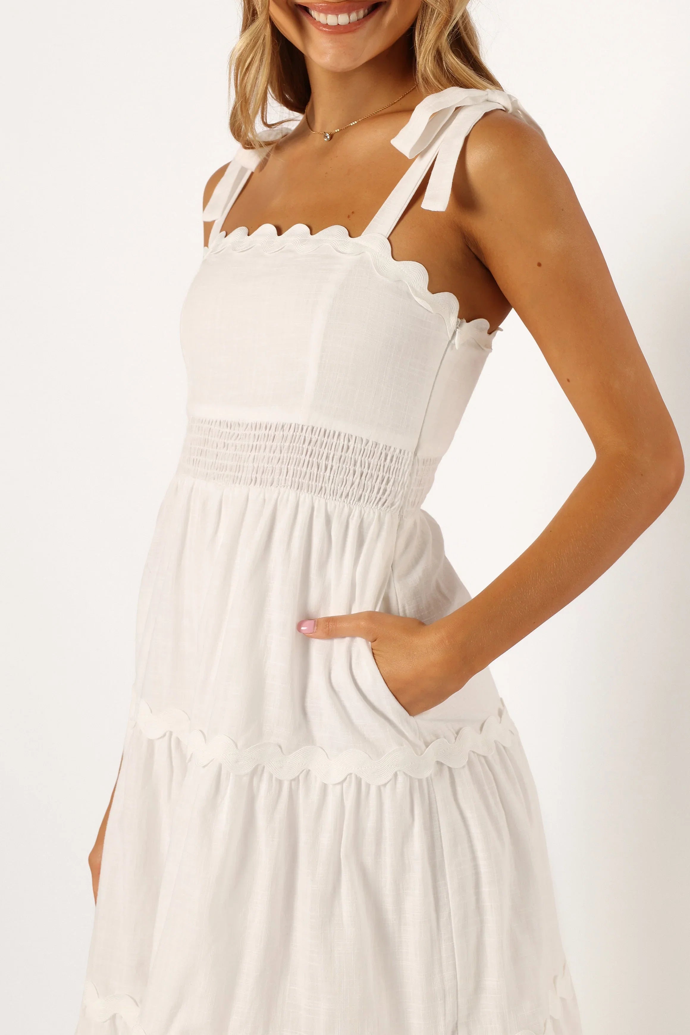 Urmi Midi Dress White
