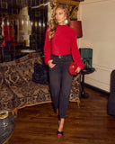 Snow Daze Mock Neck Fuzzy Knit Sweater