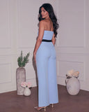 Cristal Strapless Bow Jumpsuit