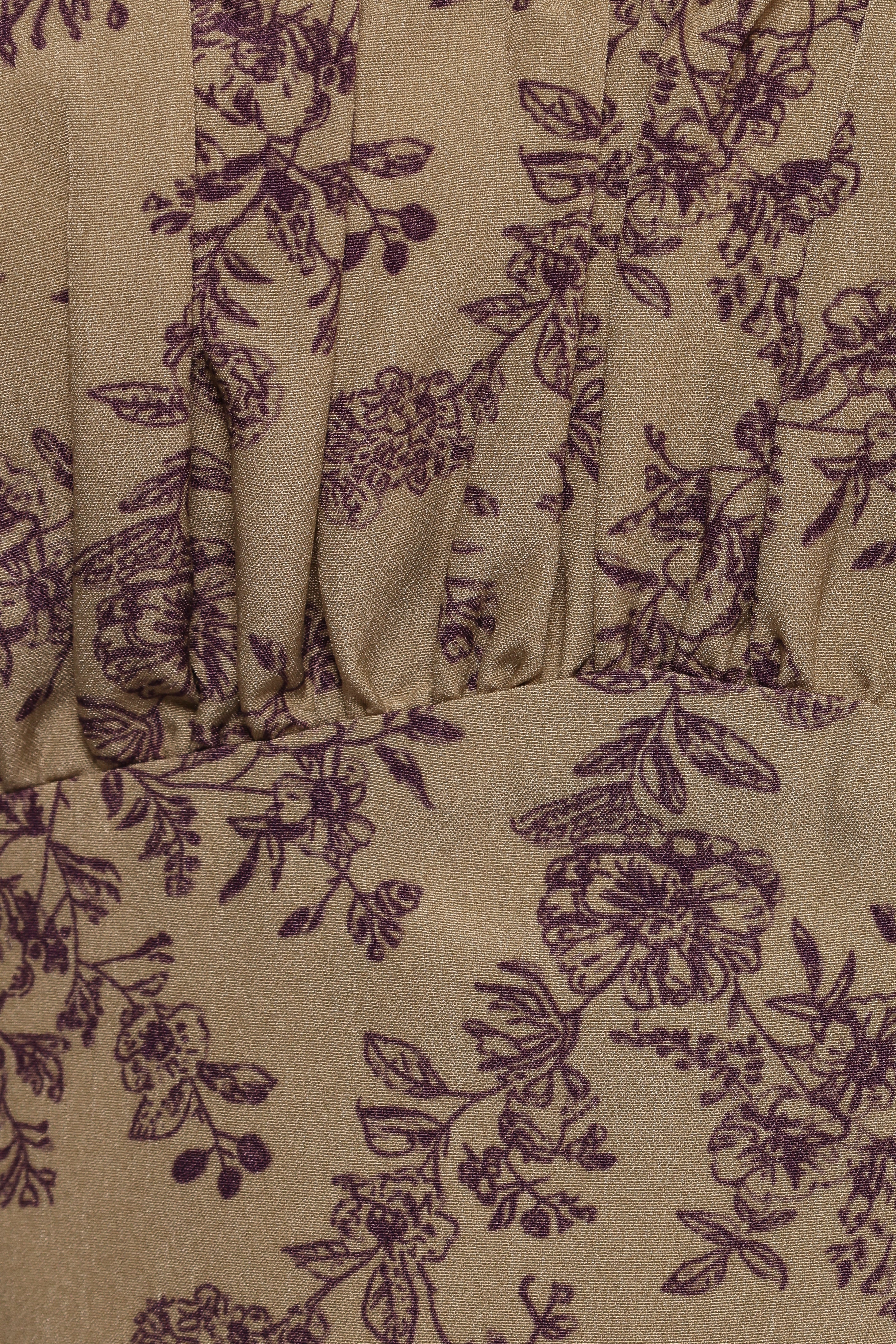 Karie Midi Dress Olive Dark Purple
