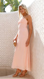 Margie Midi Dress Peach