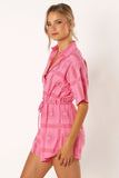 Ilios Romper Pink Print