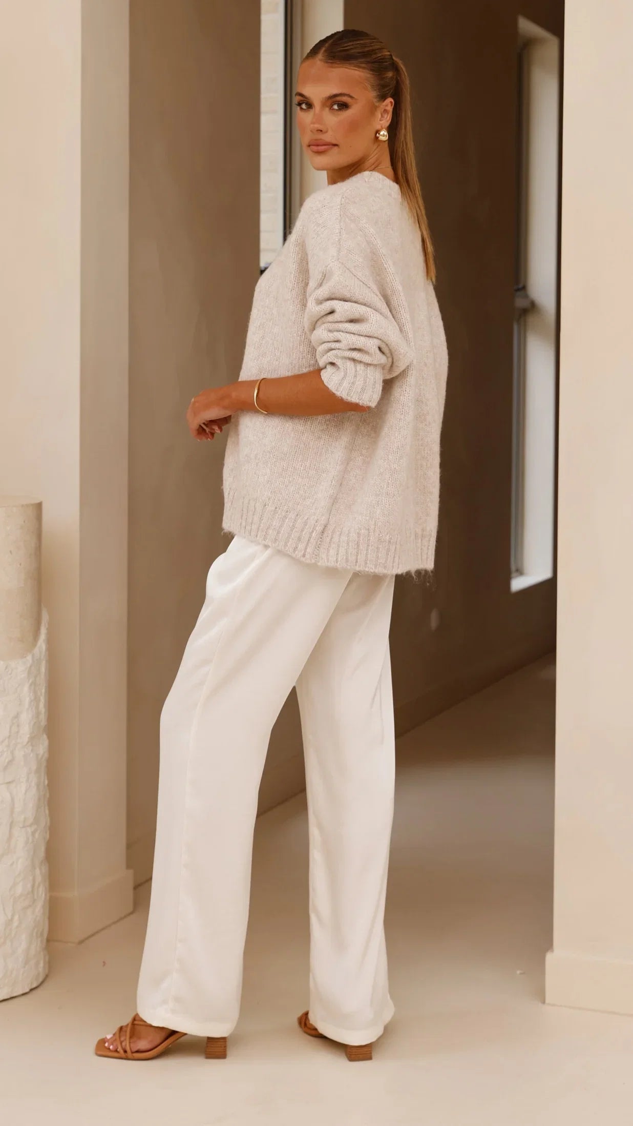 Mila Knit Jumper Oatmeal