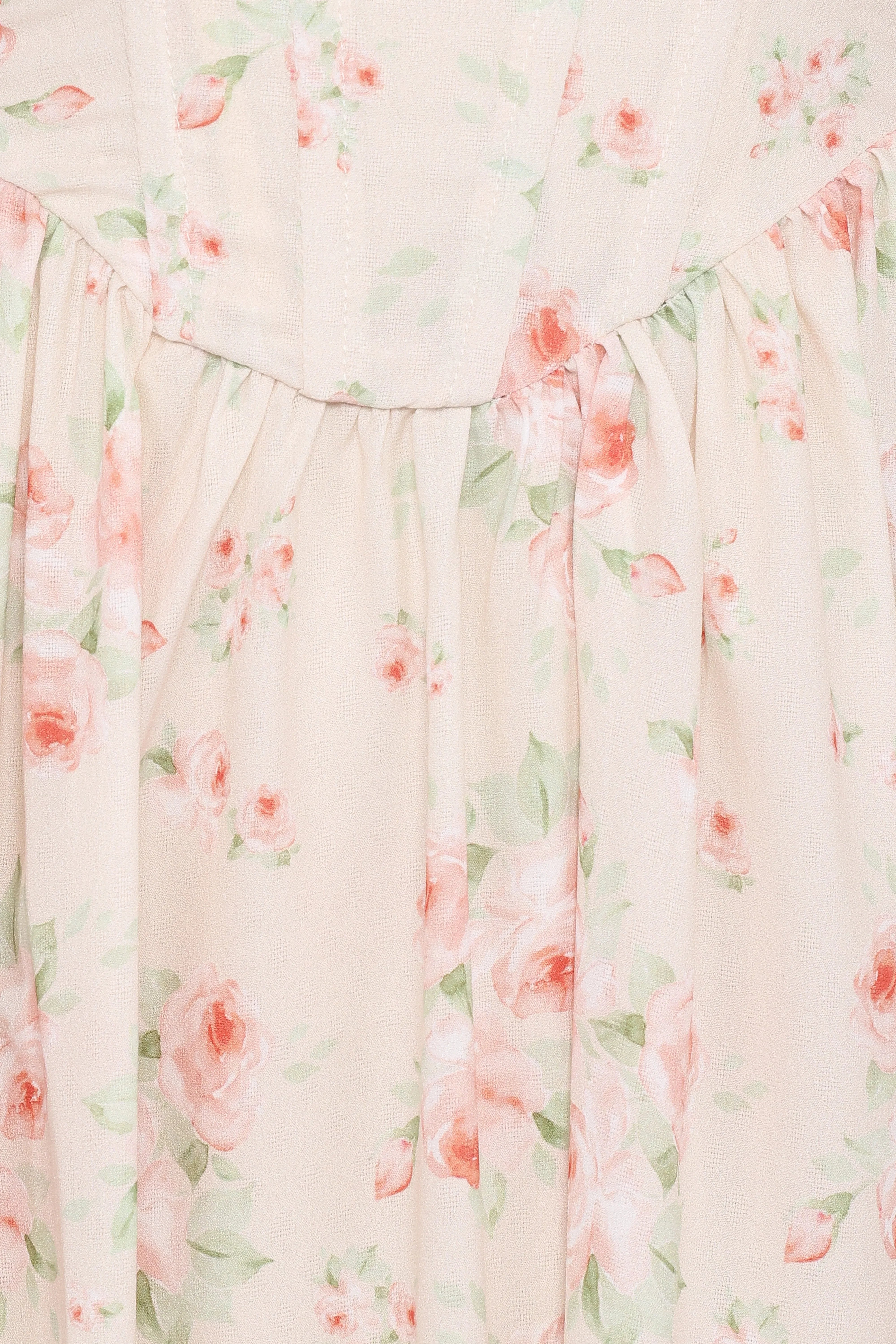Vespa Midi Dress Peach Floral
