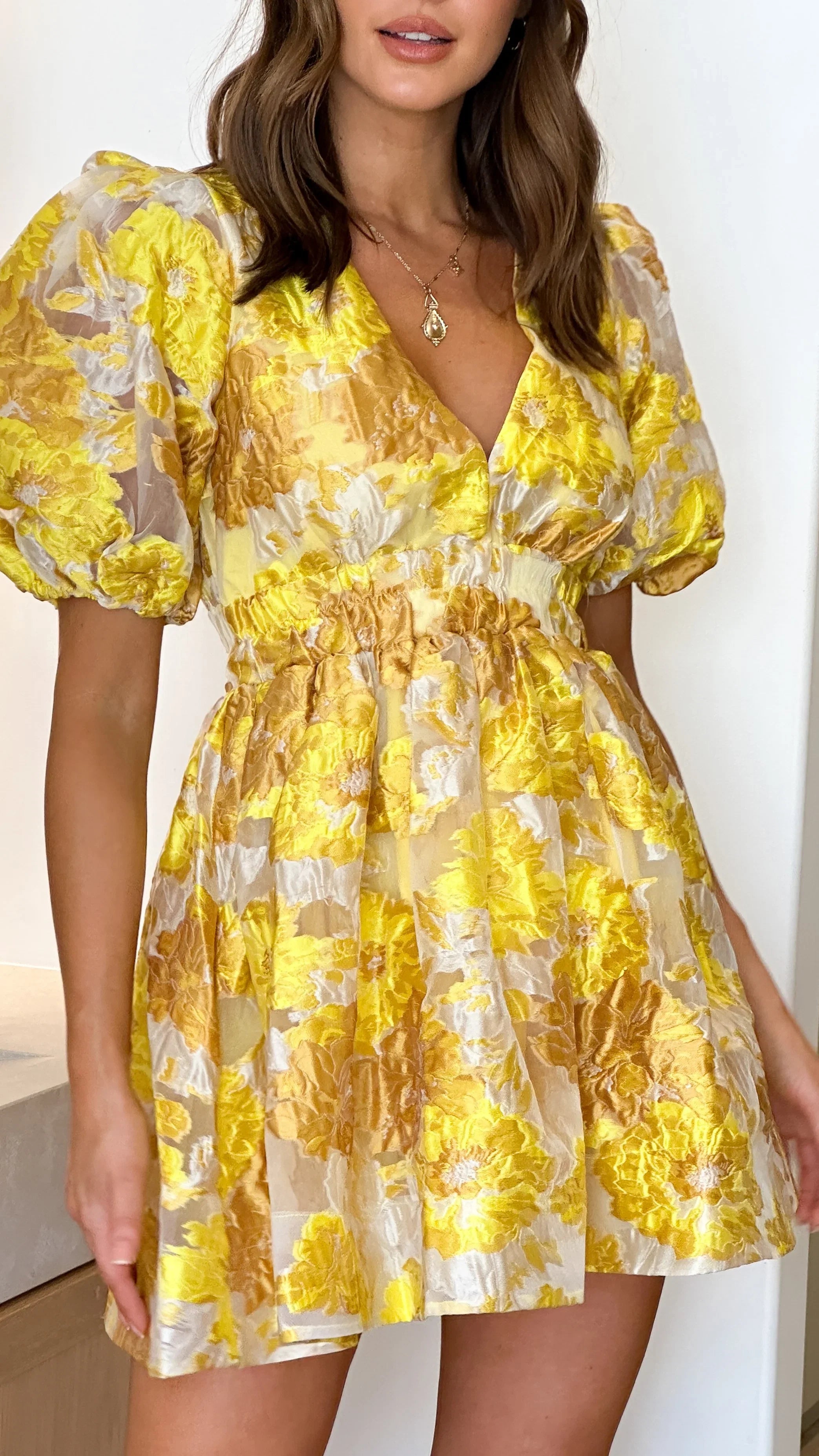 Abel Mini Dress Yellow