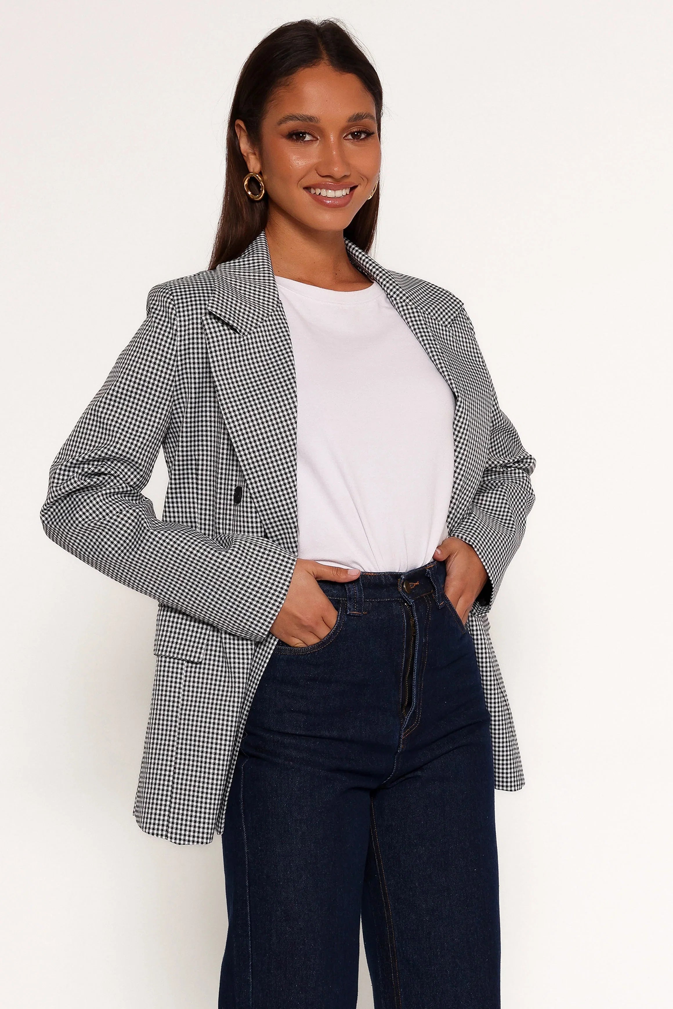 Juliette Blazer Black White