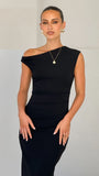Lilah Midi Dress Black