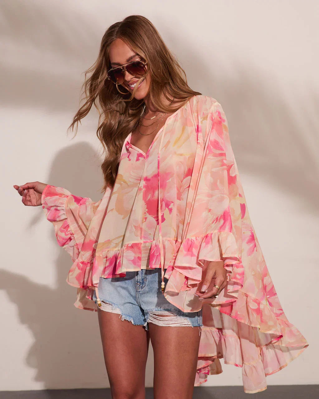 Sunbeam Series Floral High Low Top