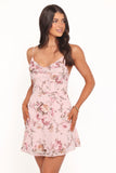 Mahina Mini Dress Pink Floral